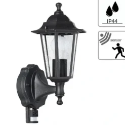 KINKIET CZUJNIK RUCHU LAMPA STYLOWA ZEWNĘTRZNA