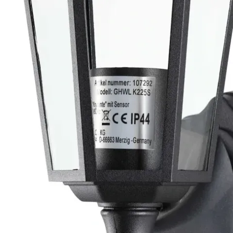 KINKIET CZUJNIK RUCHU LAMPA STYLOWA ZEWNĘTRZNA