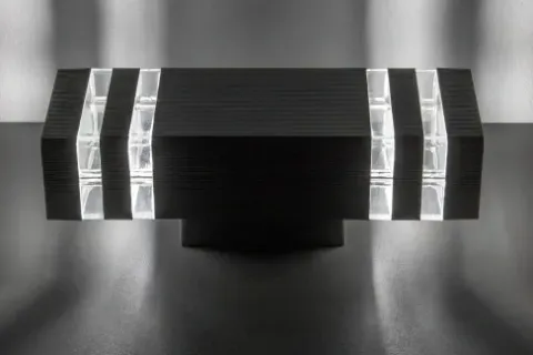 KINKIET ELEWACYJNY GÓRA DÓŁ LAMPA OGRODOWA 2XGU10 IP54 ALUMINIUM CZARNY