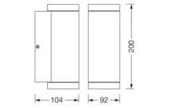 Kinkiet LEDVANCE Endura Classic Beam Wall Updown