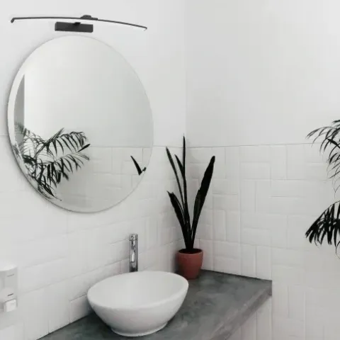 Kinkiet nad okrągłe lustro łazienkowe IP44 12W LED