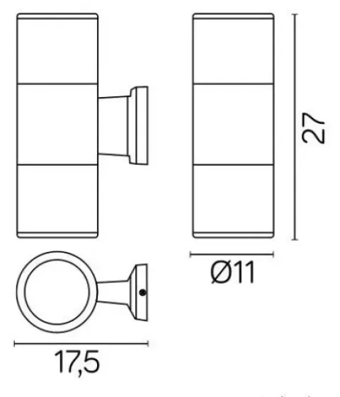 Kinkiet zewnętrzny Adela 7001 AL Suma