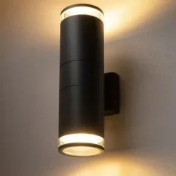 Kinkiet zewnętrzny , lampa ścienna elewacyjna ROCK PRO II grafitowy