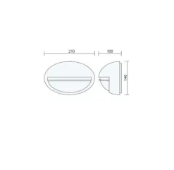KINKIET ZEWNĘTRZNY LAMPA OGRODOWA DO LED E27 IP44