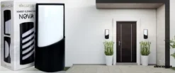 KINKIET ZEWNĘTRZNY OPRAWA CZARNA ALU LAMPA LED ELEWACYJNA OGRODOWA E27 IP65