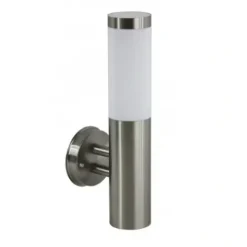 Kinkiet zewnętrzny srebrny ogrodowy INOX