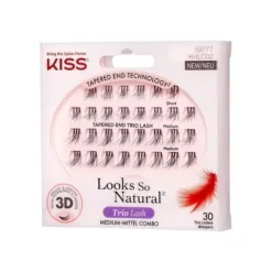 KISS Kępki Sztucznych Rzęs Looks So Natural - Trio Lash 3D 1op.
