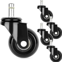 Kółka do fotela IKEA kauczukowe 5 cm / 10 mm 5 szt.