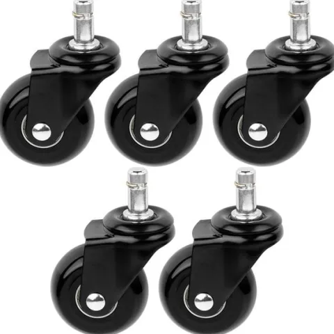 Kółka do fotela IKEA kauczukowe 5 cm / 10 mm 5 szt.
