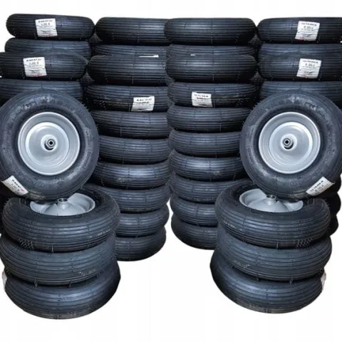 KÓŁKO KOŁO DO TACZKI WÓZKÓW 40CM 4PR 4.00-8 MOCNE POMPOWANE KABAT PL
