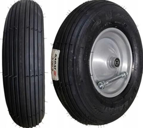 KÓŁKO KOŁO DO TACZKI WÓZKÓW 40CM 4PR 4.00-8 MOCNE POMPOWANE KABAT PL