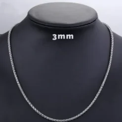 Klasyczny Łańcuszek STAL 316L Lisi Ogon Długość 50cm, grubość 3mm