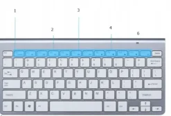 KLAWIATURA I MYSZKA BEZPRZEWODOWA MYSZ ZESTAW USB MINI SLIM do laptop TV PC