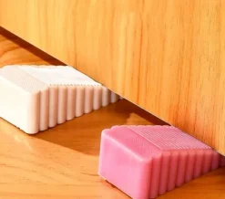 Klin plastikowy blokada stoper do drzwi Czarny zestaw 2szt kliny