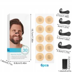 Klips na nos magnetyczny plastry na chrapanie swobodne oddychanie zestaw xl
