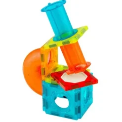 Klocki magnetyczne edukacyjne konstrukcyjne z podświetleniem RK-763 Ricokids 110 szt