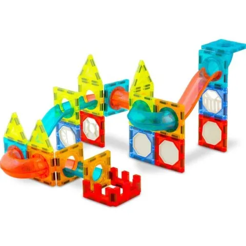 Klocki magnetyczne edukacyjne konstrukcyjne z podświetleniem RK-763 Ricokids 110 szt