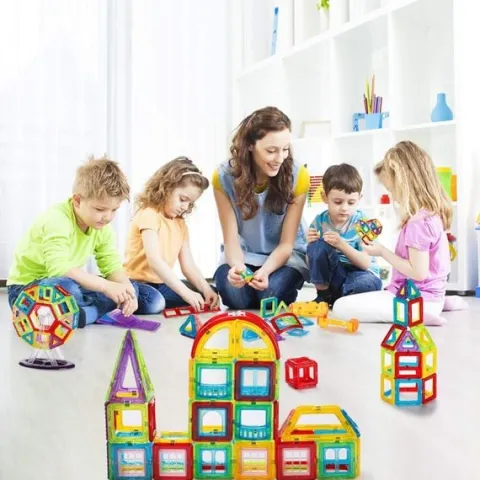Klocki Magnetyczne Układanka MAGNETIC 3D 106 elem.