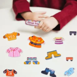 Klocki Puzzle Magnetyczne Układanka Ubieranie Ubieranka Mis Kotek 68el
