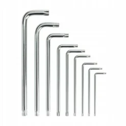 KLUCZE IMBUSOWE IMBUSY TORX "L" Z OTWOREM GWIAZDKOWE T10-T50 9 EL. ZESTAW