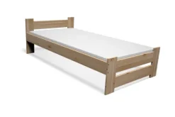 ŁÓŻKO DREWNIANE sosnowe 90x200 + STELAŻ + Materac