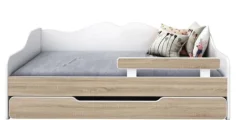 Łóżko dziecięce BELLA2 140x70 biało-sonoma