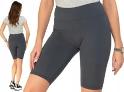 Kolarki Krótkie Legginsy Wysoki Stan Kryjące Gładkie Wygodne MORAJ L/XL