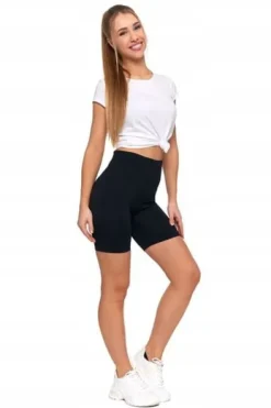 Kolarki Legginsy Damskie Wysoki Stan Prążkowane Zestaw 3-PAK MORAJ L/XL