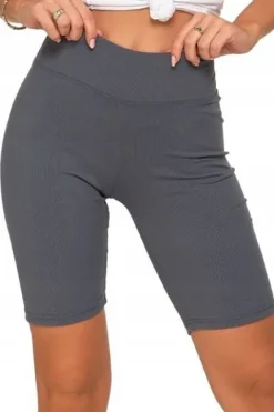 KOLARKI LEGGINSY GETRY DAMSKIE KRÓTKIE Z WYSOKIM STANEM W PRĄŻEK MORAJ S/M