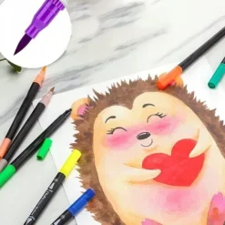 100 KOLORÓW DŁUGOPISY PISAKÓW DUAL BRUSH AKWARELI