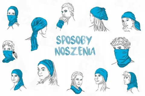 KOMIN SZAL CHUSTA SZALIK KOMINIARKA CIENKI LEKKI