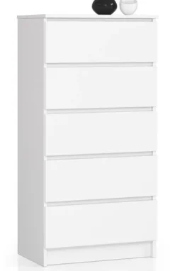 KOMODA K 60 cm 5 SZUFLAD BIAŁA