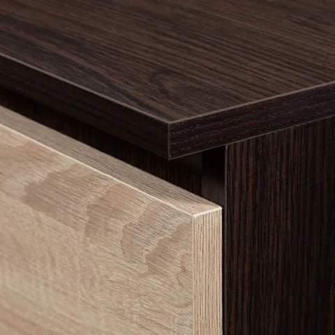 KOMODA K 60 cm 3 SZUFLADY WENGE / SONOMA
