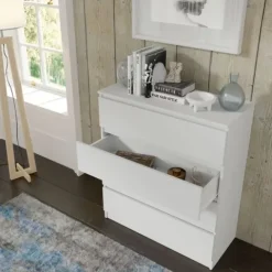 Komoda MAJA S4 90 cm biały mat 4 szuflady