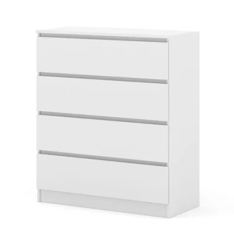 Komoda MAJA S4 90 cm biały mat 4 szuflady