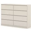 Komoda MAJA S8 140 cm kaszmir 8 szuflad