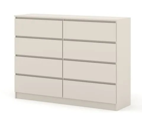 Komoda MAJA S8 140 cm kaszmir 8 szuflad