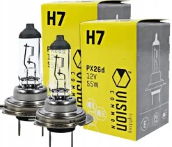 KOMPLET ŻARÓWEK H7 PX26D ŻARÓWKI 55W 12V 2 SZT ZESTAW E4