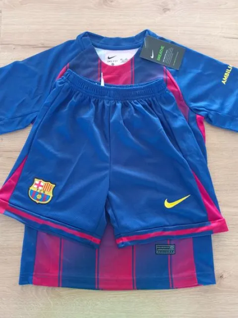 Komplet FC Barcelona 25-26 dla dzieci 6-7 lat 128-136cm r.22