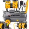 KOMPRESOR BEZOLEJOWY 24L SPRĘŻARKA 8 BAR 220l/min 230V SEPARATOR CICHY 59dB