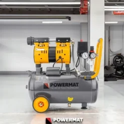 KOMPRESOR BEZOLEJOWY 24L SPRĘŻARKA 8 BAR 220l/min 230V SEPARATOR CICHY 59dB