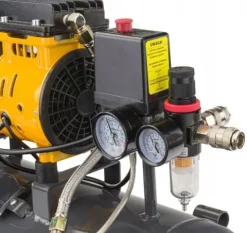 KOMPRESOR BEZOLEJOWY 24L SPRĘŻARKA 8 BAR 220l/min 230V SEPARATOR CICHY 59dB