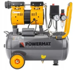 KOMPRESOR BEZOLEJOWY 24L SPRĘŻARKA 8 BAR 220l/min 230V SEPARATOR CICHY 59dB