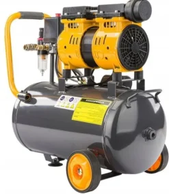 KOMPRESOR BEZOLEJOWY 24L SPRĘŻARKA 8 BAR 220l/min 230V SEPARATOR CICHY 59dB