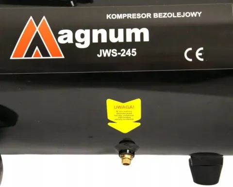 KOMPRESOR BEZOLEJOWY MAGNUM JWS 245 CICHY 24 L