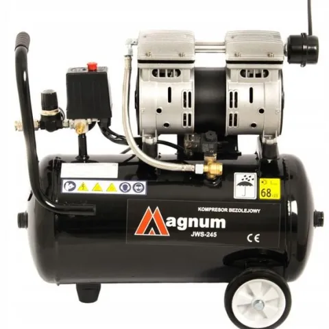 KOMPRESOR BEZOLEJOWY MAGNUM JWS 245 CICHY 24 L