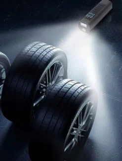KOMPRESOR SAMOCHODOWY SPRĘŻARKA POMPKA ELEKTRYCZNA ROWEROWA PRZENOŚNA 12V