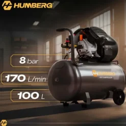 Kompresor sprężarka powietrzna olejowa 100l 8 bar Humberg HM-257