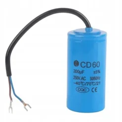 KONDENSATOR ROZRUCHOWY SILNIKA CYLINDRYCZNY CD60 250V 200UF