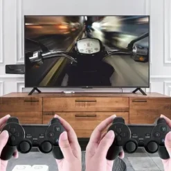 KONSOLA BEZPRZEWODOWA GRA RETRO +2 PADY 20000 GIER prezenty dla dzieci 64G